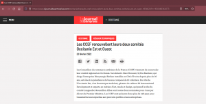 LeJournalDesEntreprises.com Les CCEF renouvellent leurs deux comités Occitanie Est et Ouest_23.02.22